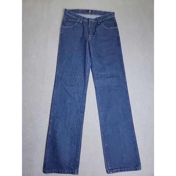 Vintage Wrangler Jeans Mens 30x34 MWZ Cowboy Straight Blue Cotton Mid Western - Picture 1 of 11